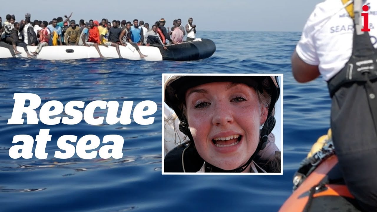 Migrant dispatch: Adults and children rescued from sinking boat during frantic day in Mediterranean