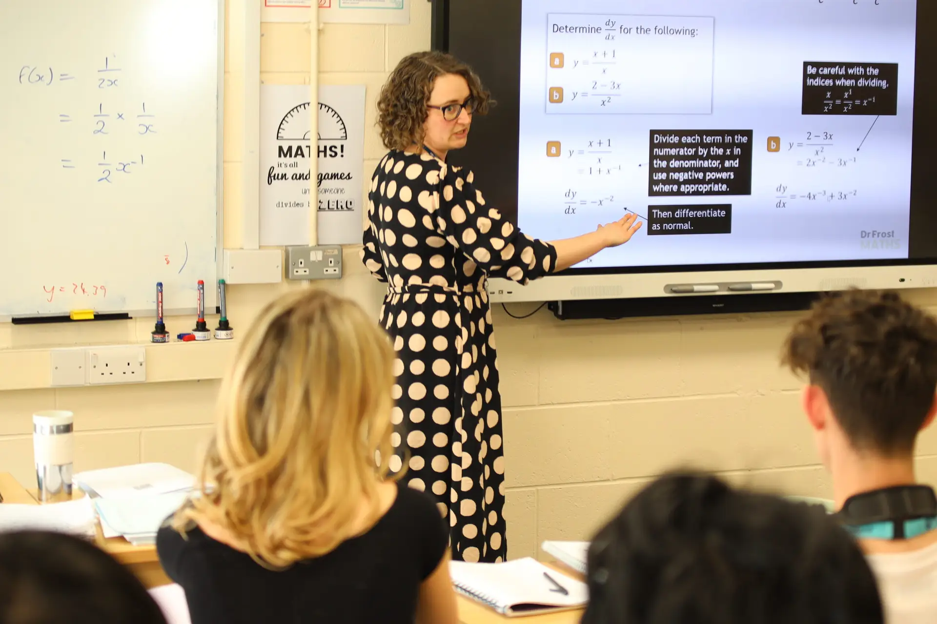 teacher teaching the class