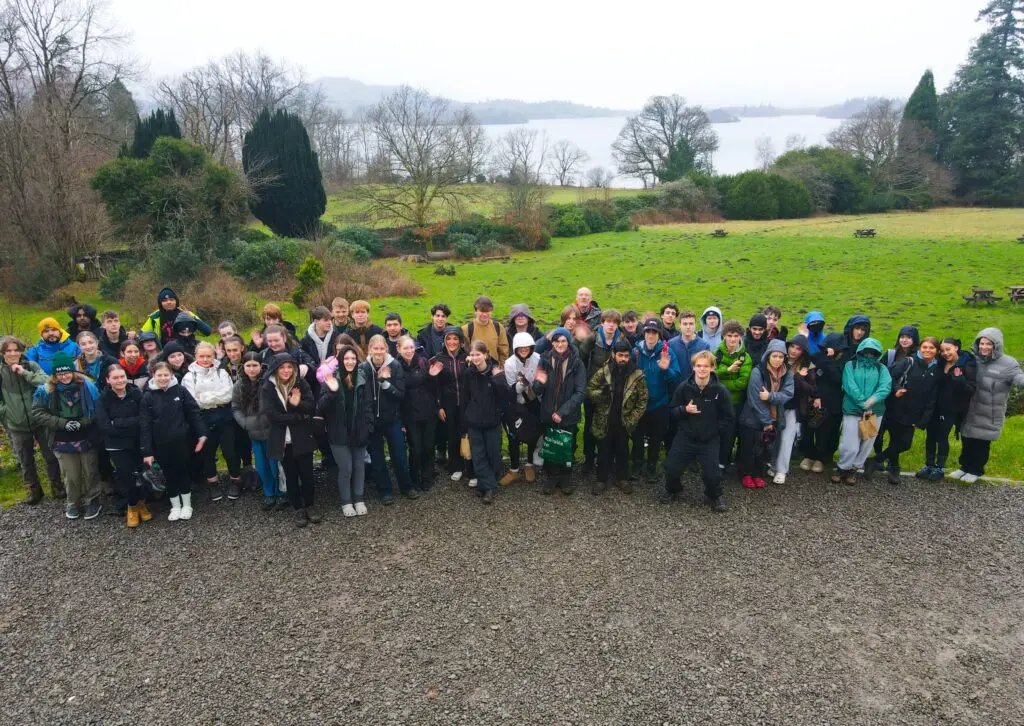 Geography students at Derwentwater||